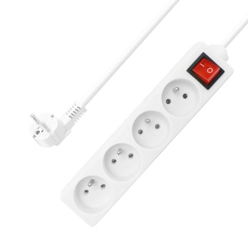 Großhandel billige französische Standardverlängerungskabel 4 Gang Power Strip