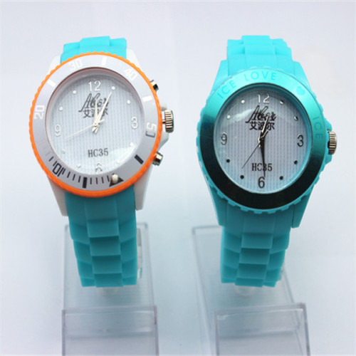 Mode kinderen polsband rubber siliconen horloge