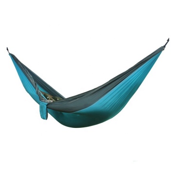 Hammock de acampamento portátil de nylon portátil por atacado de fábrica personalizado - dupla e solteira