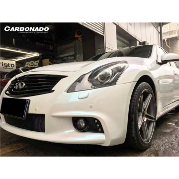 EU Style Carbon Fiber Front Bumper Lip for Infiniti G37 4Dr