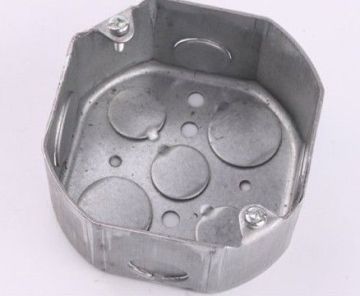 1-1/2' 'deep 4” Octagon Steel Galvanized Electrical Conduit  Boxes,  American Standard