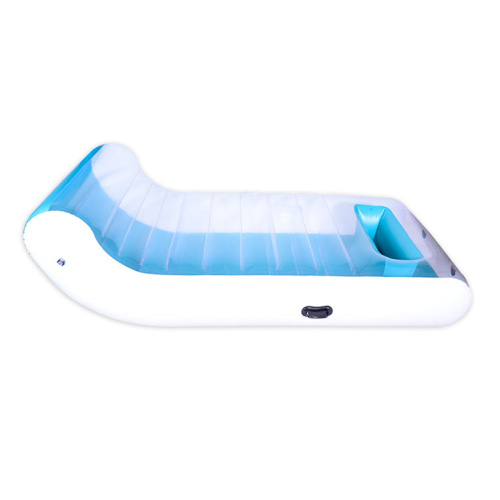 PVC Transparent Inflatable Furniture blue lounge chair