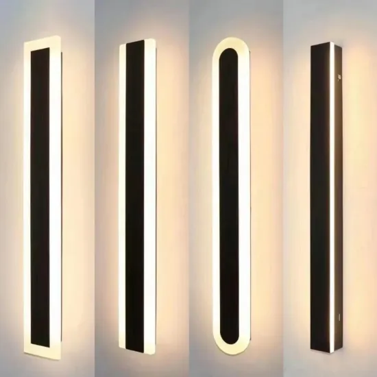 Outdoor LED Long Strip Solar Wall Lamp 9W-48W