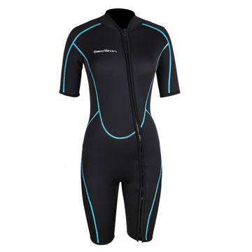 Seaskin 4/3mm Neoprene Depan Zip Shorty Diving Wetsuits