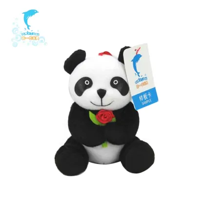 HaYiDai Custom Cute Stuffed Panda Red Plush Panda Toy