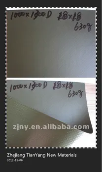 PVC Coated Tarpaulin Matt Finishing 1000Dx1300D 18*18 630g