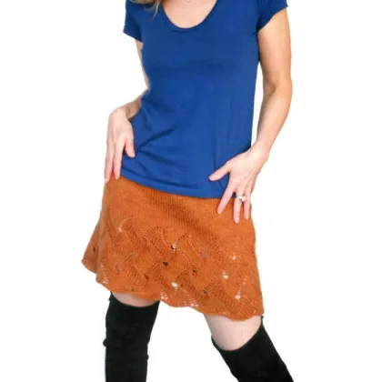 Custom Make Hand Knit Designs, Knitted Skirt, Knit Sweater