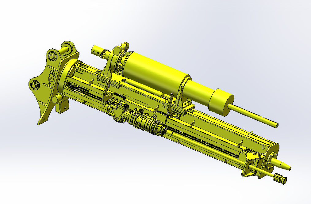 Drilling and splitting machine