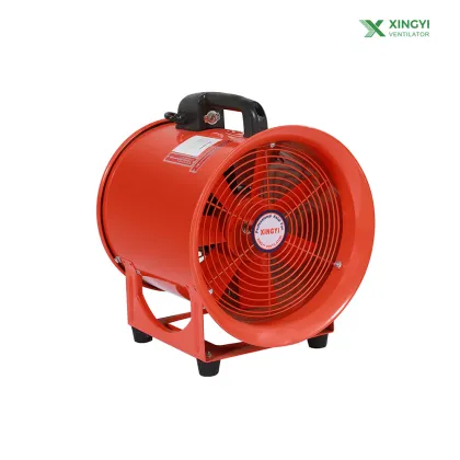 Portable Red Handheld Axial Ventilation Fan