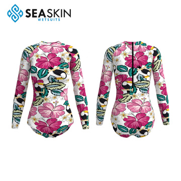 Seaskin Pattern Custom Lady's Surfing Bikini Wetsuit