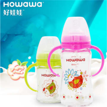 6oz Botol Makan Susu Kaca Bayi