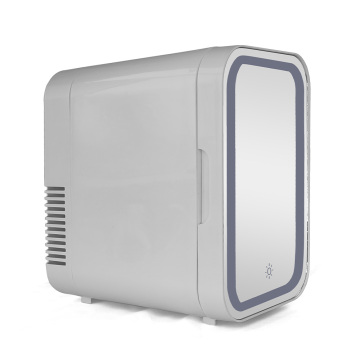 6L Glass Door Mini Fridge for Travel, Cosmetics, and Hotel Use (AC/DC)