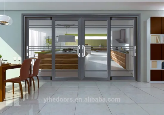 aluminium sliding door sliding glass door with wire mesh
