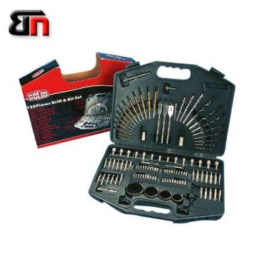 OEM factory BENO tools Direct manufacturer Heavy plastic case TWIST drill set BN-BD125 125Pcs HSS Drill Bit Set