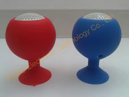 "wholesales mini adsorption speaker, mini wineglass speaker, sucking disk speaker, silicone mini speaker, cheaper gift speaker