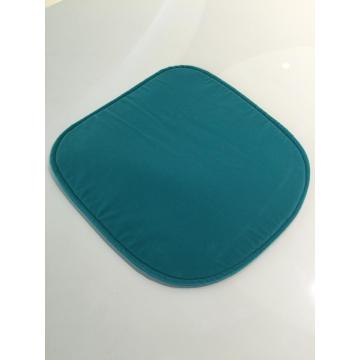 Modern blue velvet removable seat cushion