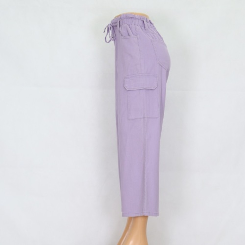 Women's Purple Wide Leg Jeans