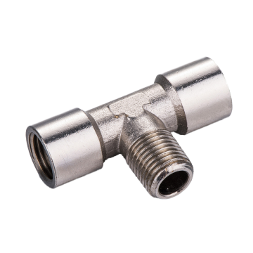 New Used Male Stud Branch Tee Pneumatic Brass Pipe Fitting for Industrial and Commercial Applications