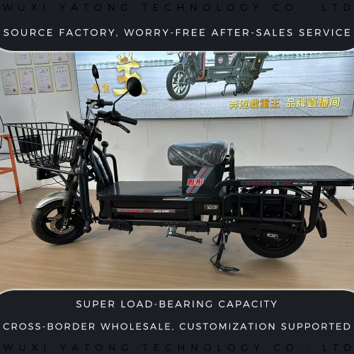 Scooter de carga de servicio pesado con plataforma plana y tres vigas