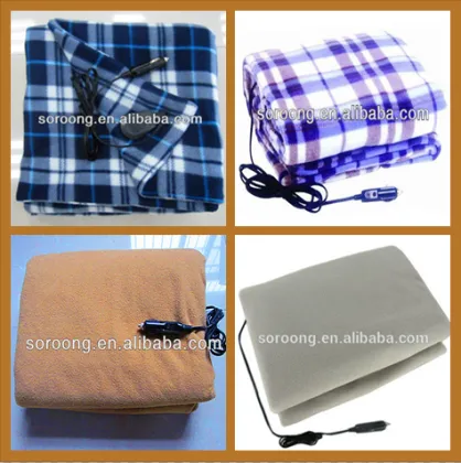 Best seller 12V 50W custom car thermic blanket electric, heating electronic blanket