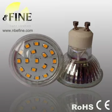 GU10 24 SMD led light glass cover