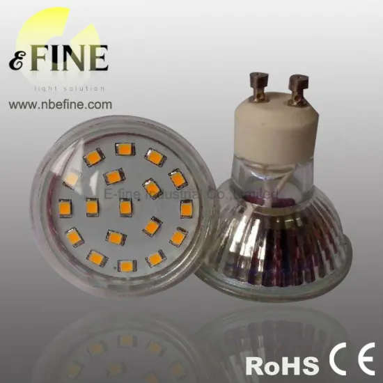 GU10 24 SMD led light glass cover