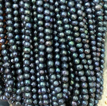 perla naturale d'acqua dolce naturale nera di alta qualità all'ingrosso