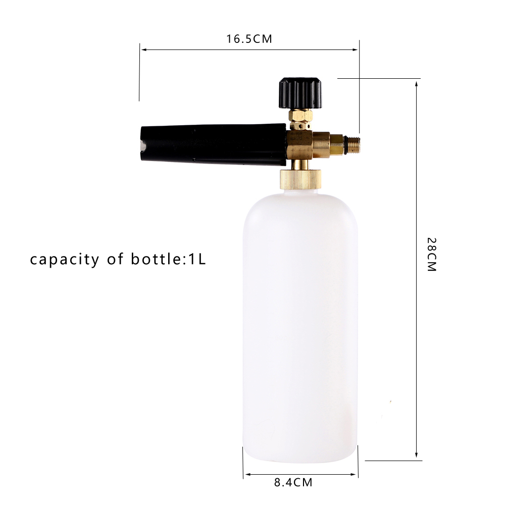 Düşük Fiyat 1L Ayarlanabilir Yüksek Basınçlı Köpük Tabancası Kar Köpük Lance Oto Yıkama