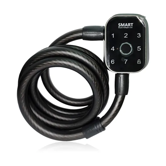 Smart Security Cable Password Fingerprint Bike Lock