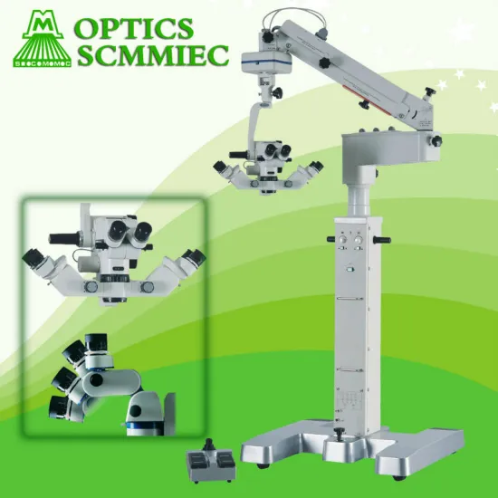 SC-6C multifunctional full motorized neurosurgery operating microscope with 2pcs assistant binocular