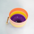 Q're frosted chakra crystal singing bowl