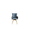 Patchwork High Back Swivel Dining Chair