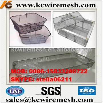 Manufacturer!!!!!!!!! KANGCHEN medical instrument cleaning baskets stainless steel instrument basket small wire mesh baskets