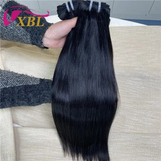 Wholesale Indian Virgin Hair Extensions: Full Thick Raw Natural Cuticle Aligned Unprocessed Bundle for Weaving