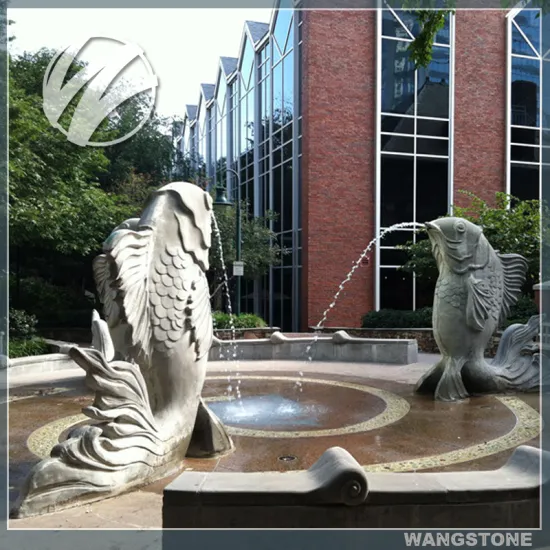 Fish Water Fountain Modern Stone Sculpture
