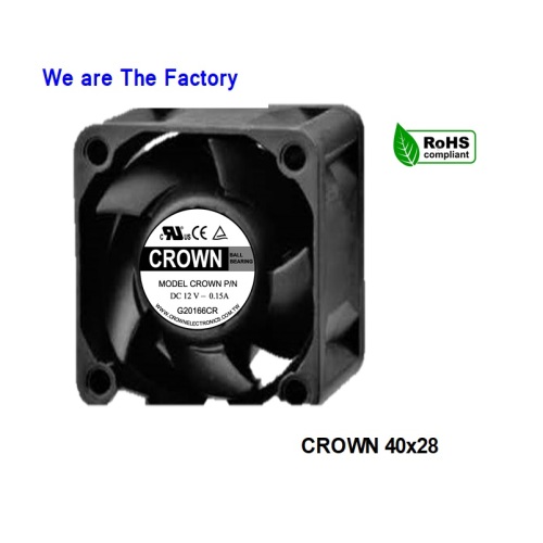 Hot Sale Crown AGH04028 Dc Axial Cooling Fan