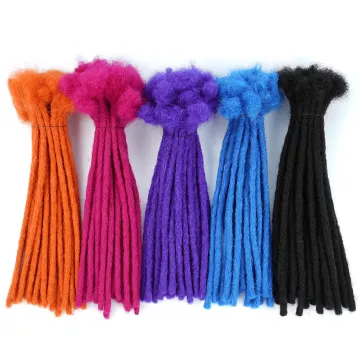 Human Hair Extensions Crochet Dreadlocks Men Virgin Afro Kinky Curly Hair Crochet Dreadlocks
