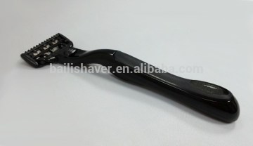 shaving machine baili full black handle razor