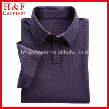 Golf polo shirt pique purple color for men outdoor clothing