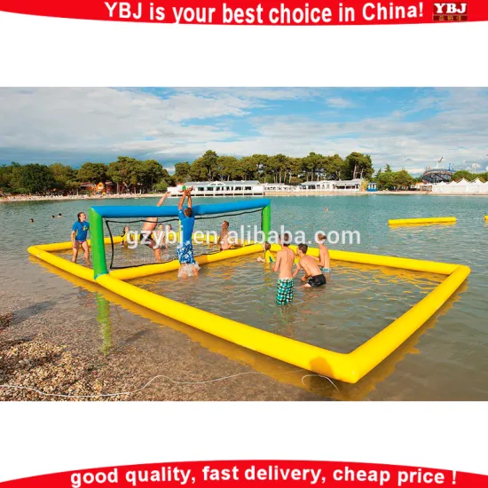 YBJ High Quality Inflatable Water Volleyball Court For Water Sport Games/water volleyball game