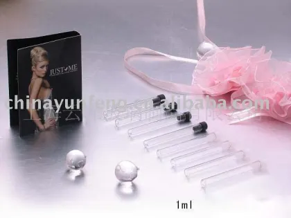 1ml glass bottle for perfume sample use