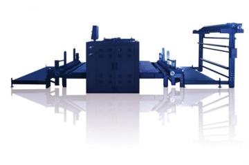 Slitting machine for warp knitting