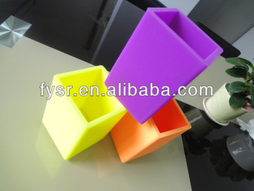 silicone pen holder colorful silicone container