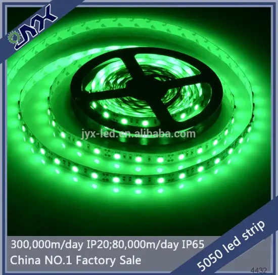 14-16lm smd 5050 60led/m DC12V /24V led strip PVC waterproof IP65 swimming pool led strip lighting