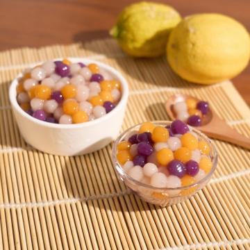 Frozen Mixed Taro Balls Drinks