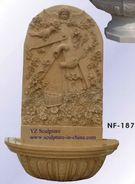 Marble Carving Wall Fountain WFT089