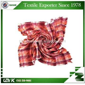 High Quality Soft Cashmere Feeling Acrylic Checked Scarf