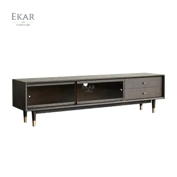 EKAR FURNITURE Classic Wooden TV Stand Cabinet - Modern Living Room Furniture Sets