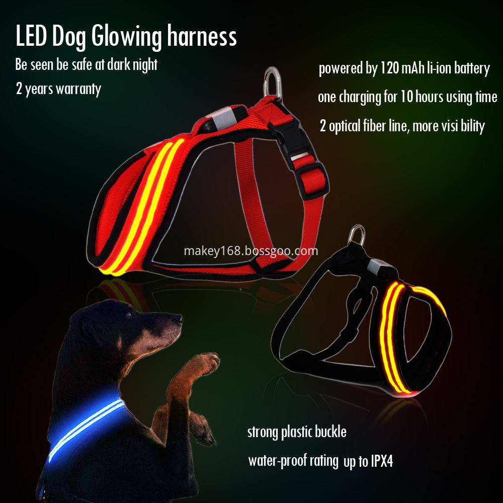 led dog harness led dog harness