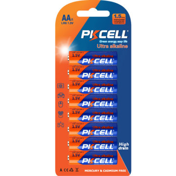 Long Shelf Life AA Alkaline Battery LR6 AM3 1.5V for Electronics